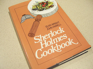 Найбільш цікава Куховарська книга Шерлока Холмса (The Sherlock Holmes Cookbook) Шона Райта і Джона Фаррелла, яка вийшла в світ у 1976 році
