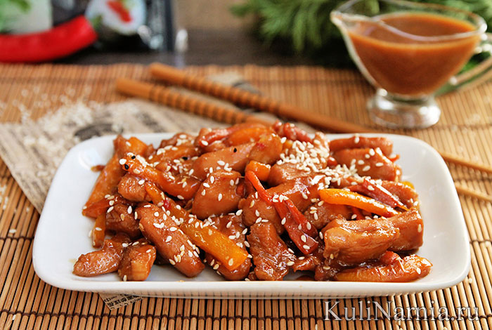 Курка теріякі - популярна страва азіатської кухні, приготовлене з використанням пікантного солодко-солоного соусу